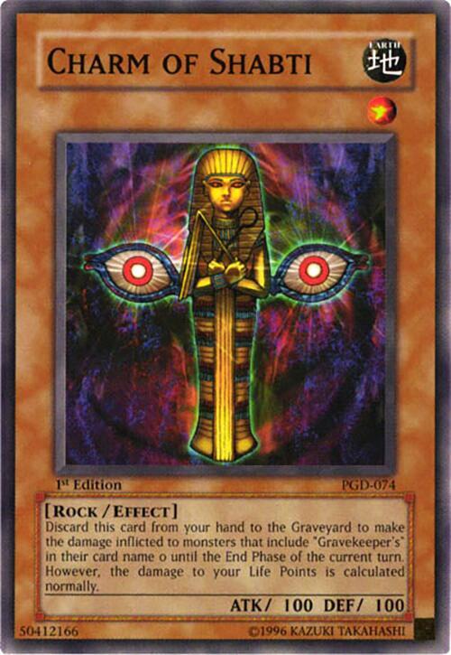 Charm of Shabti PGD-074 card from Pharaonic Guardian