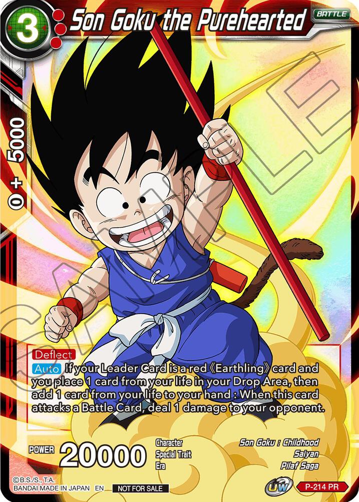 Son Goku the Purehearted (Alternate Art) P-214 card from Promotion Cards