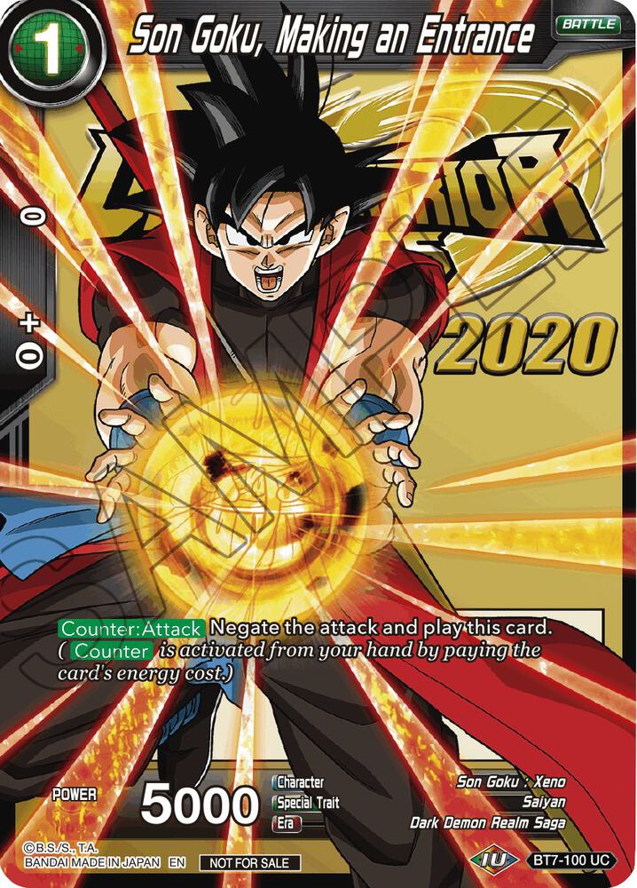 Son Goku, Making an Entrance BT7-100 card from Tournament Promotion Cards
