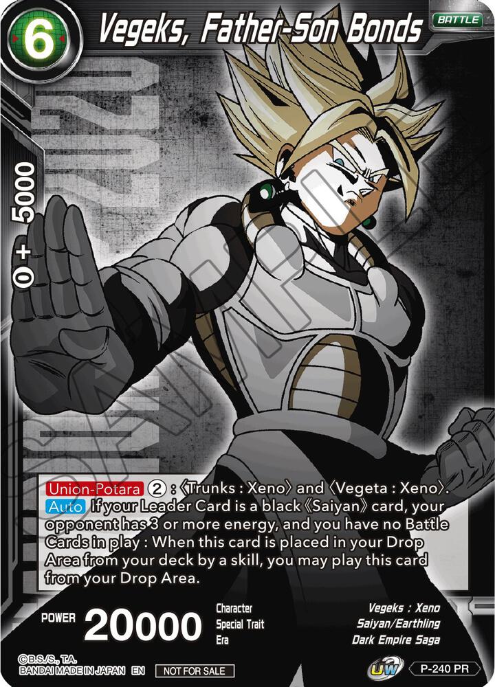 Vegeks, Father-Son Bonds P-240 card from Promotion Cards