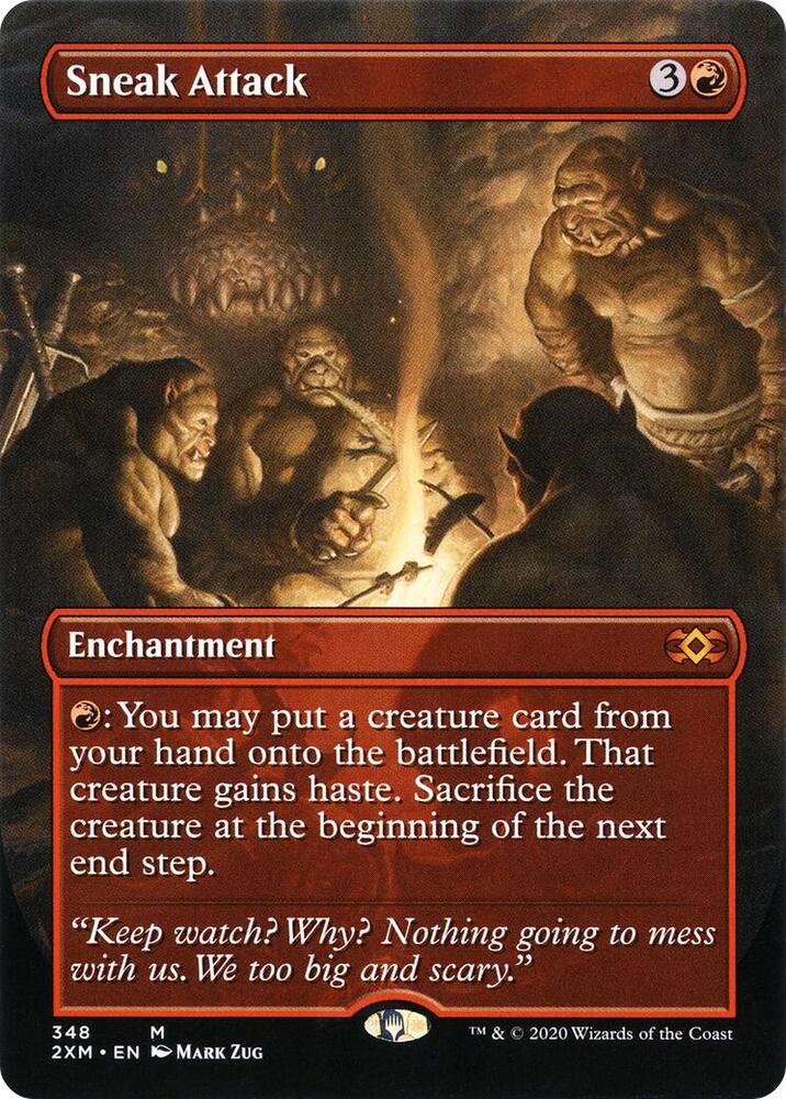 Sneak Attack (Borderless) 348 card from Double Masters