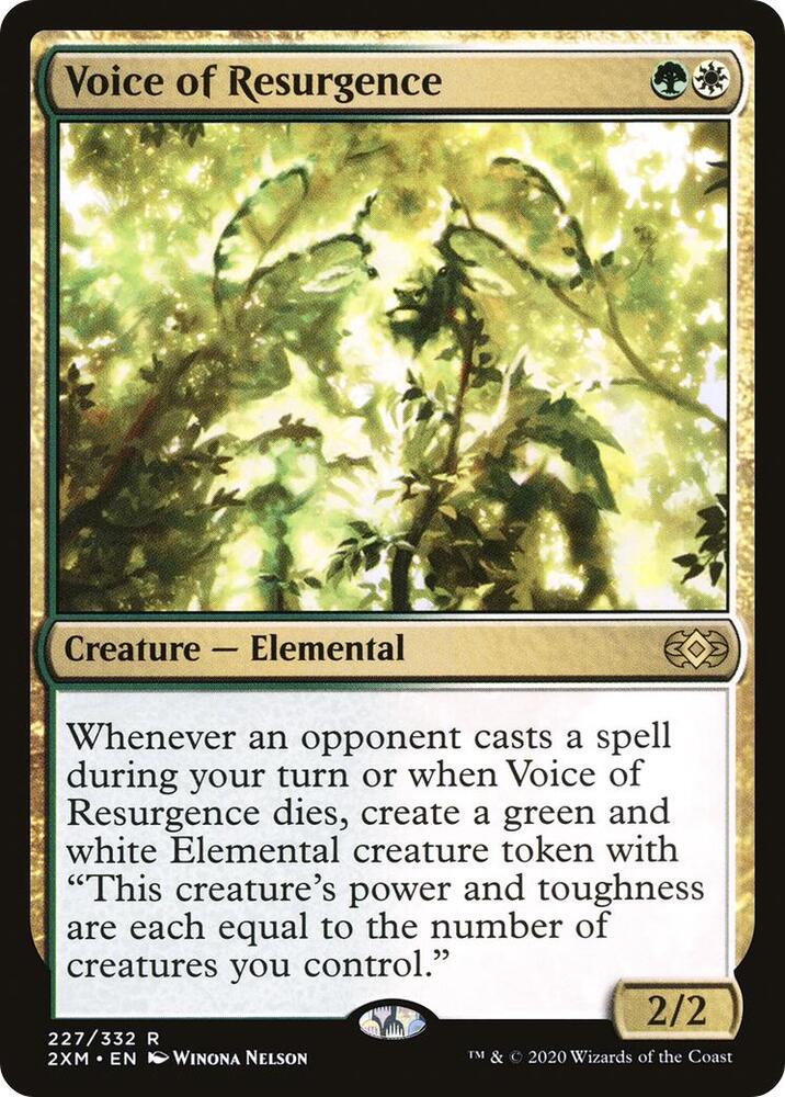 Voice of Resurgence 227 card from Double Masters