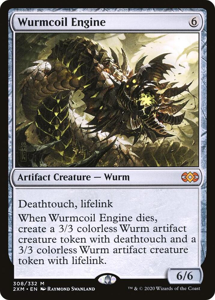 Wurmcoil Engine 308 card from Double Masters