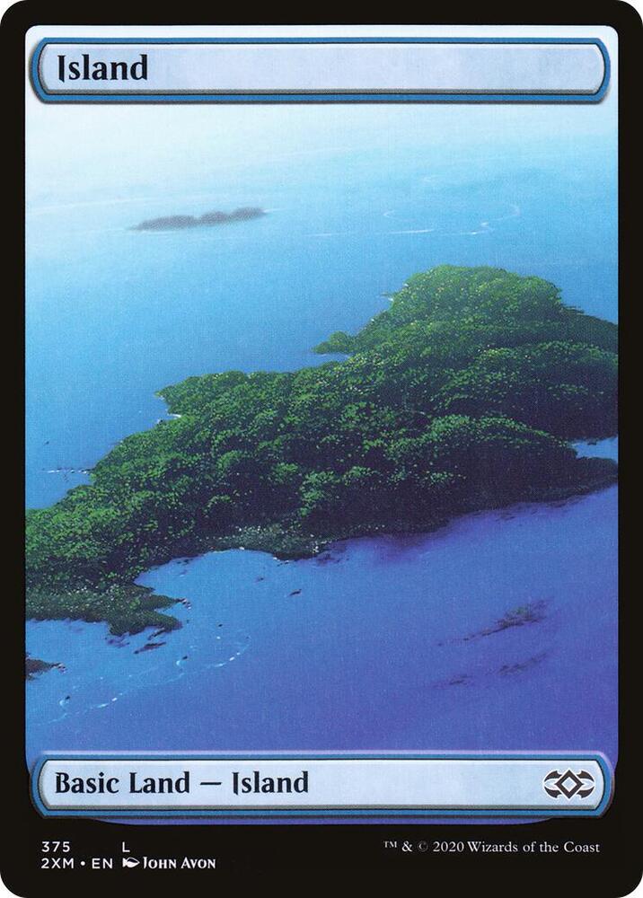 Island 375 card from Double Masters