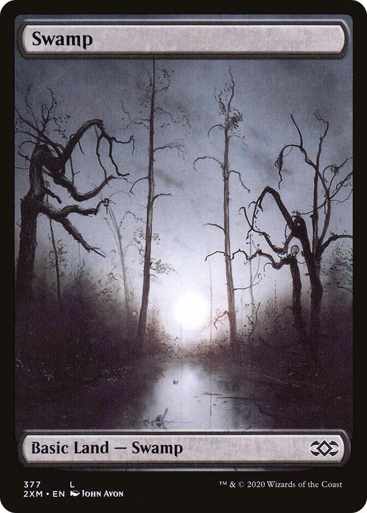 Swamp 377 card from Double Masters