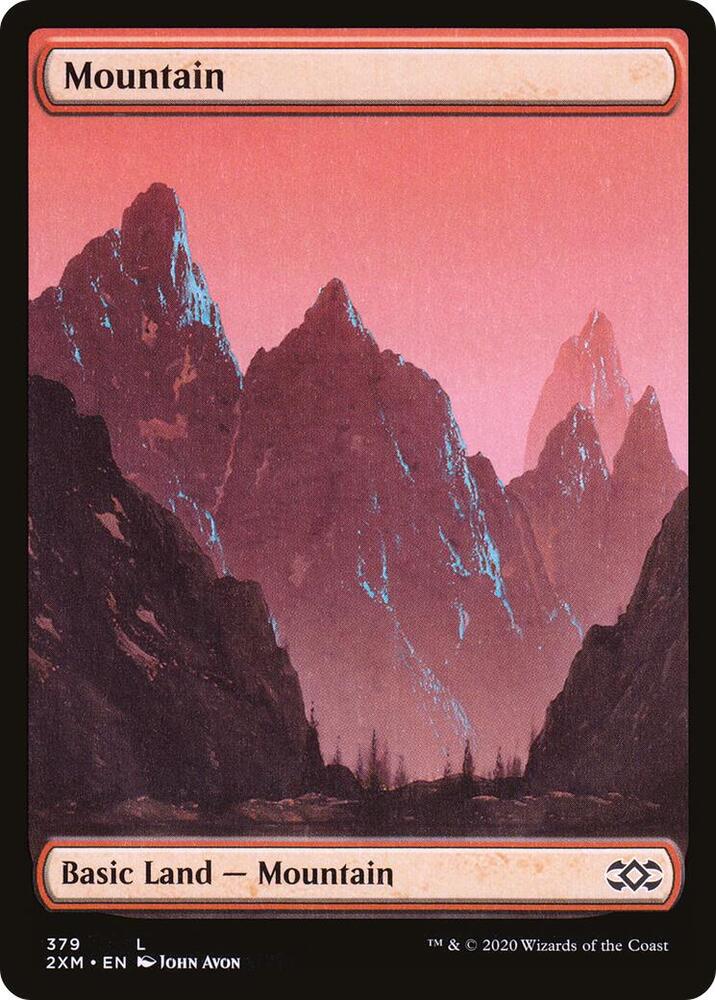 Mountain 379 card from Double Masters