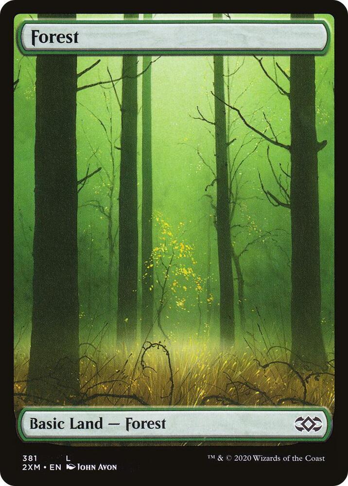 Forest 381 card from Double Masters