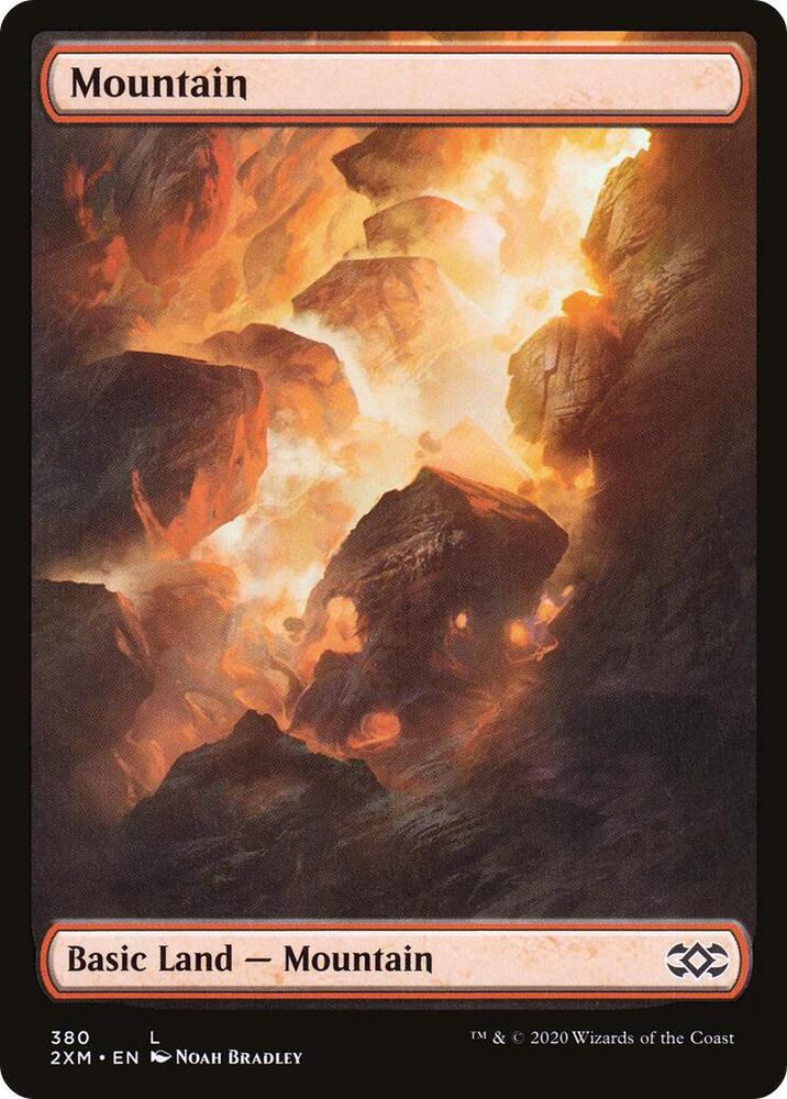 Mountain 380 card from Double Masters