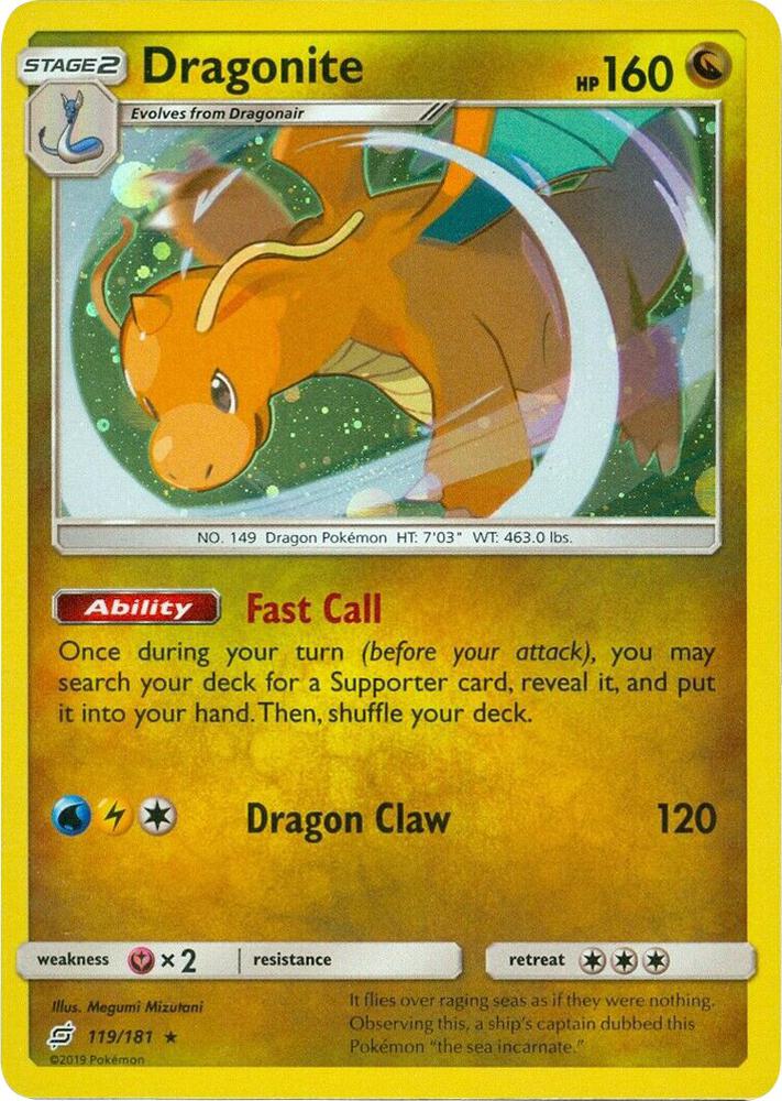 Dragonite (Cosmos Holo) 119/181 card from Miscellaneous Cards & Products