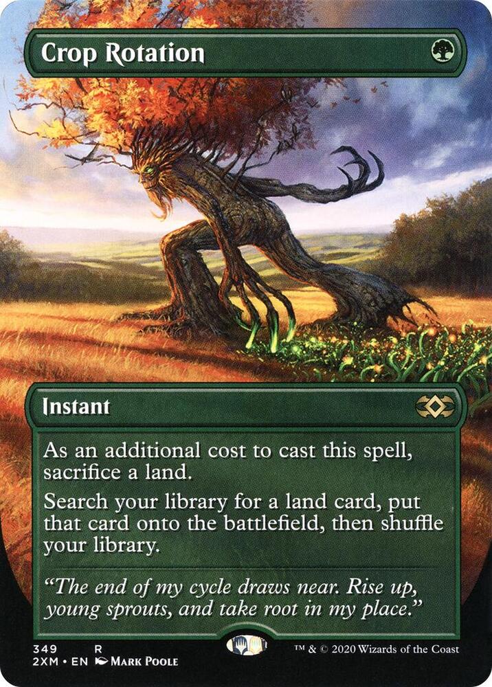 Crop Rotation (Borderless) 349 card from Double Masters