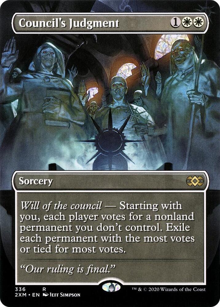 Council's Judgment (Borderless) 336 card from Double Masters