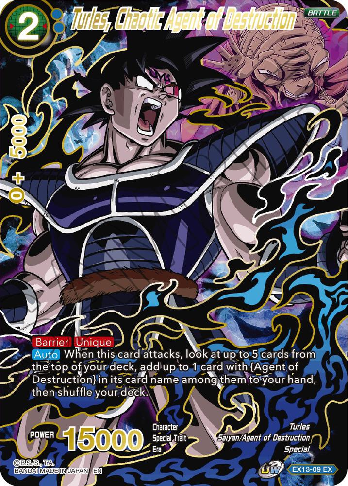 Turles, Chaotic Agent of Destruction EX13-09 card from Special Anniversary Set 2020