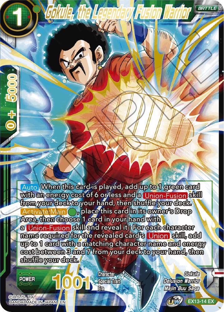 Gokule, the Legendary Fusion Warrior EX13-14 card from Special Anniversary Set 2020