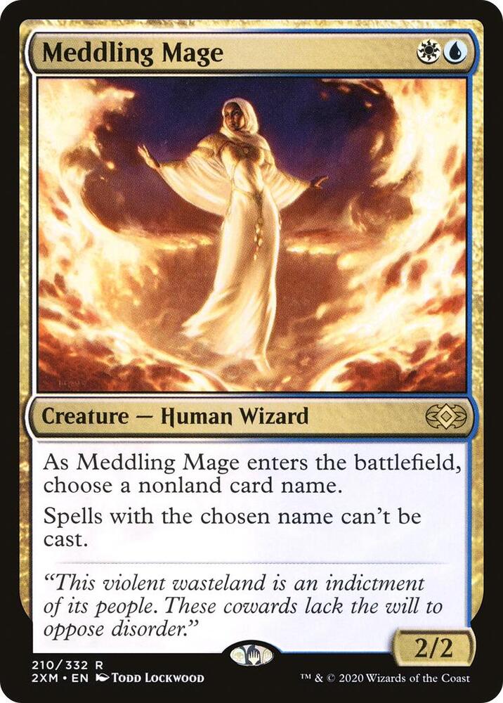 Meddling Mage 210 card from Double Masters