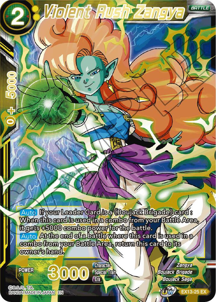 Violent Rush Zangya EX13-25 card from Special Anniversary Set 2020