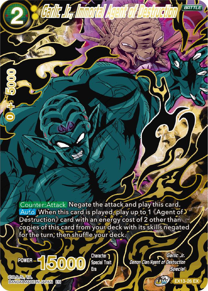 Garlic Jr., Immortal Agent of Destruction EX13-26 card from Special Anniversary Set 2020