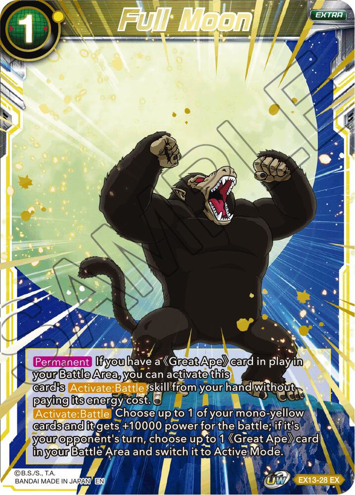 Full Moon EX13-28 card from Special Anniversary Set 2020