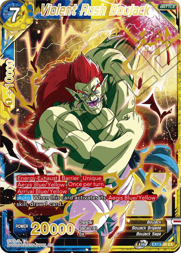 Violent Rush Boujack EX13-35 card from Special Anniversary Set 2020
