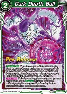 Dark Death Ball BT10-090 card from Rise of the Unison Warrior Pre-Release Cards
