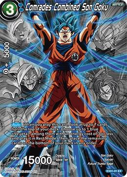Comrades Combined Son Goku (Alternate Art) EX01-01 card from Special Anniversary Set 2020
