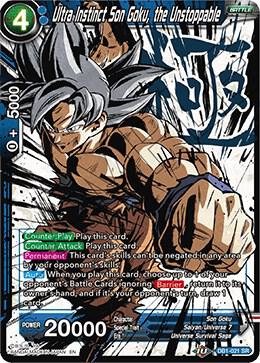 Ultra Instinct Son Goku, the Unstoppable (Alternate Art) DB1-021 card from Special Anniversary Set 2020