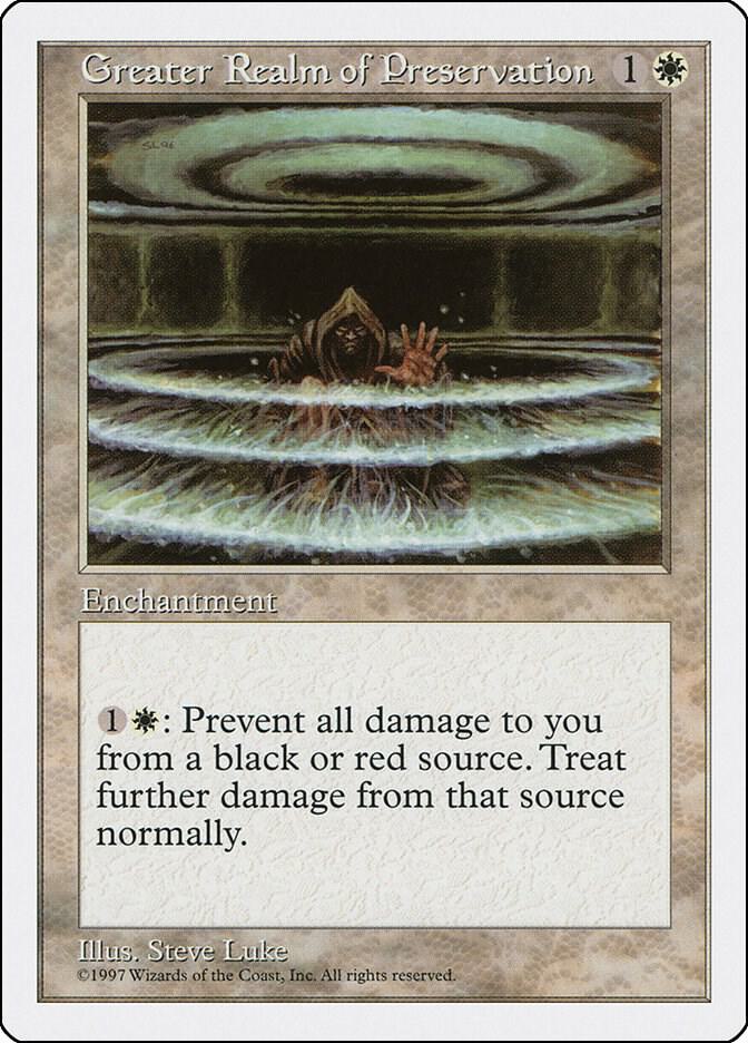 Greater Realm of Preservation card from Fifth Edition