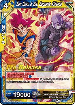 Son Goku & Hit, Supreme Alliance BT10-145 card from Rise of the Unison Warrior Pre-Release Cards