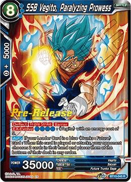 SSB Vegito, Paralyzing Prowess BT10-045 card from Rise of the Unison Warrior Pre-Release Cards