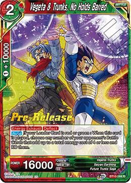 Vegeta & Trunks, No Holds Barred BT10-144 card from Rise of the Unison Warrior Pre-Release Cards