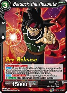 Bardock the Resolute BT10-127 card from Rise of the Unison Warrior Pre-Release Cards