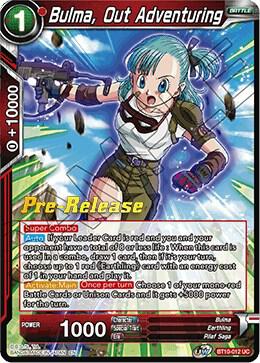 Bulma, Out Adventuring BT10-012 card from Rise of the Unison Warrior Pre-Release Cards