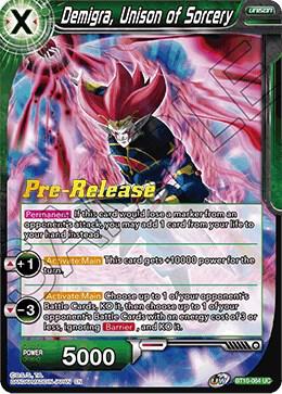 Demigra, Unison of Sorcery BT10-064 card from Rise of the Unison Warrior Pre-Release Cards