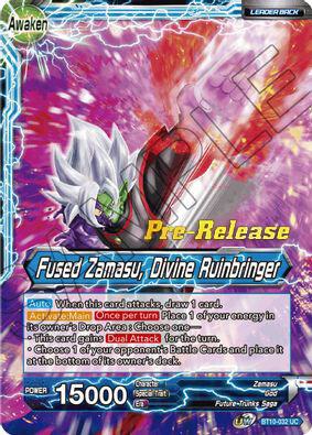 Fused Zamasu // Fused Zamasu, Divine Ruinbringer BT10-032 card from Rise of the Unison Warrior Pre-Release Cards
