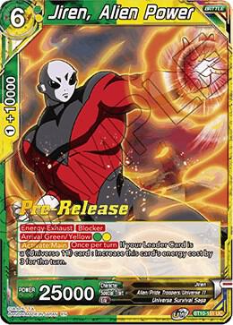 Jiren, Alien Power BT10-151 card from Rise of the Unison Warrior Pre-Release Cards