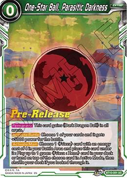 One-Star Ball, Parasitic Darkness BT10-091 card from Rise of the Unison Warrior Pre-Release Cards