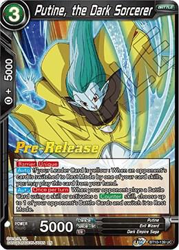 Putine, the Dark Sorcerer BT10-139 card from Rise of the Unison Warrior Pre-Release Cards