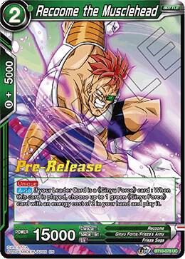 Recoome the Musclehead BT10-078 card from Rise of the Unison Warrior Pre-Release Cards