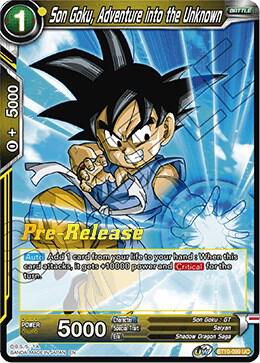 Son Goku, Adventure into the Unknown BT10-099 card from Rise of the Unison Warrior Pre-Release Cards