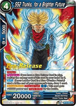 SS2 Trunks, for a Brighter Future BT10-043 card from Rise of the Unison Warrior Pre-Release Cards