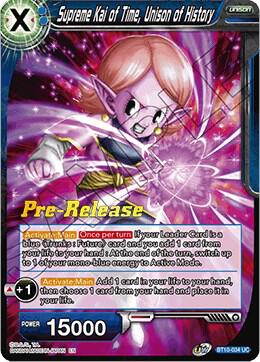 Supreme Kai of Time, Unison of History BT10-034 card from Rise of the Unison Warrior Pre-Release Cards
