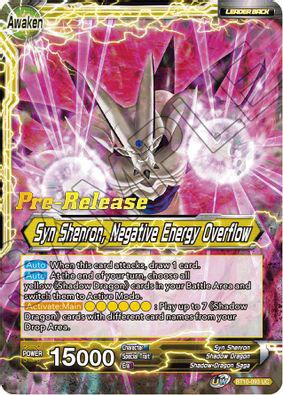 Syn Shenron // Syn Shenron, Negative Energy Overflow BT10-093 card from Rise of the Unison Warrior Pre-Release Cards