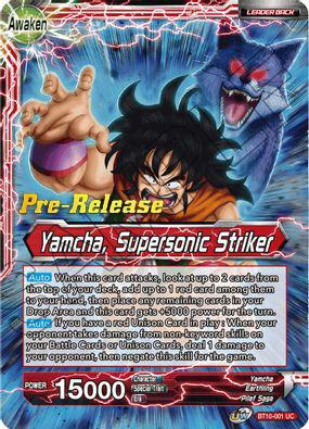 Yamcha // Yamcha, Supersonic Striker BT10-001 card from Rise of the Unison Warrior Pre-Release Cards