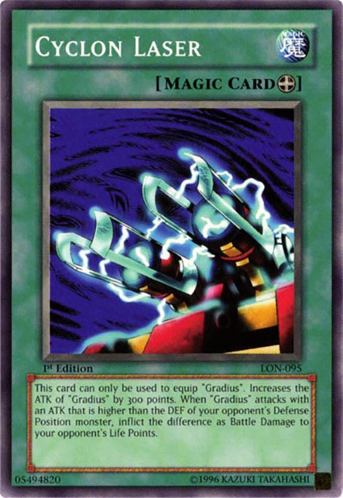 Cyclon Laser LON-095 card from Labyrinth of Nightmare