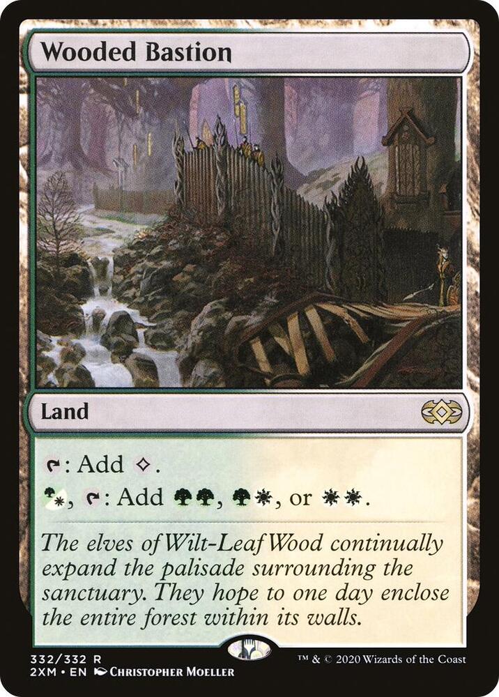 Wooded Bastion 332 card from Double Masters