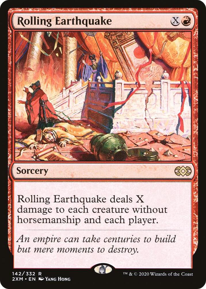 Rolling Earthquake 142 card from Double Masters