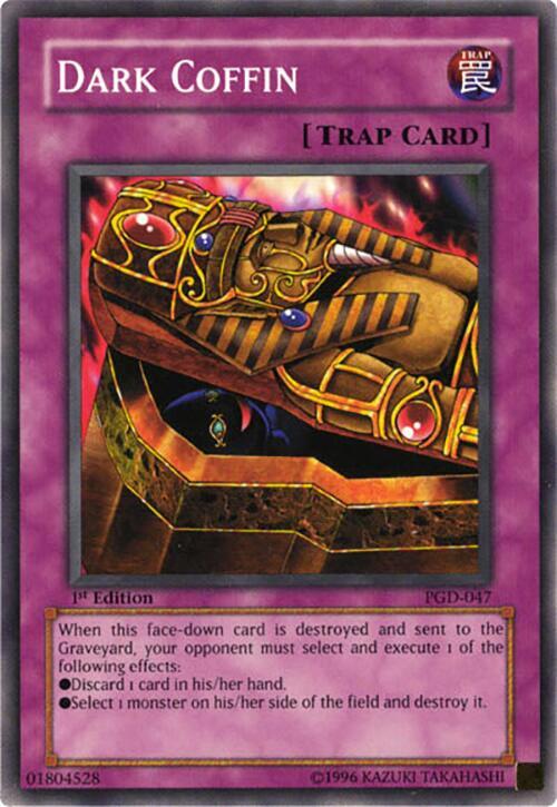 Dark Coffin PGD-047 card from Pharaonic Guardian