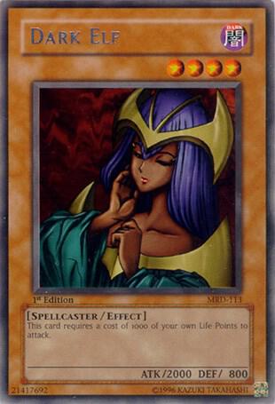 Dark Elf MRD-113 card from Metal Raiders