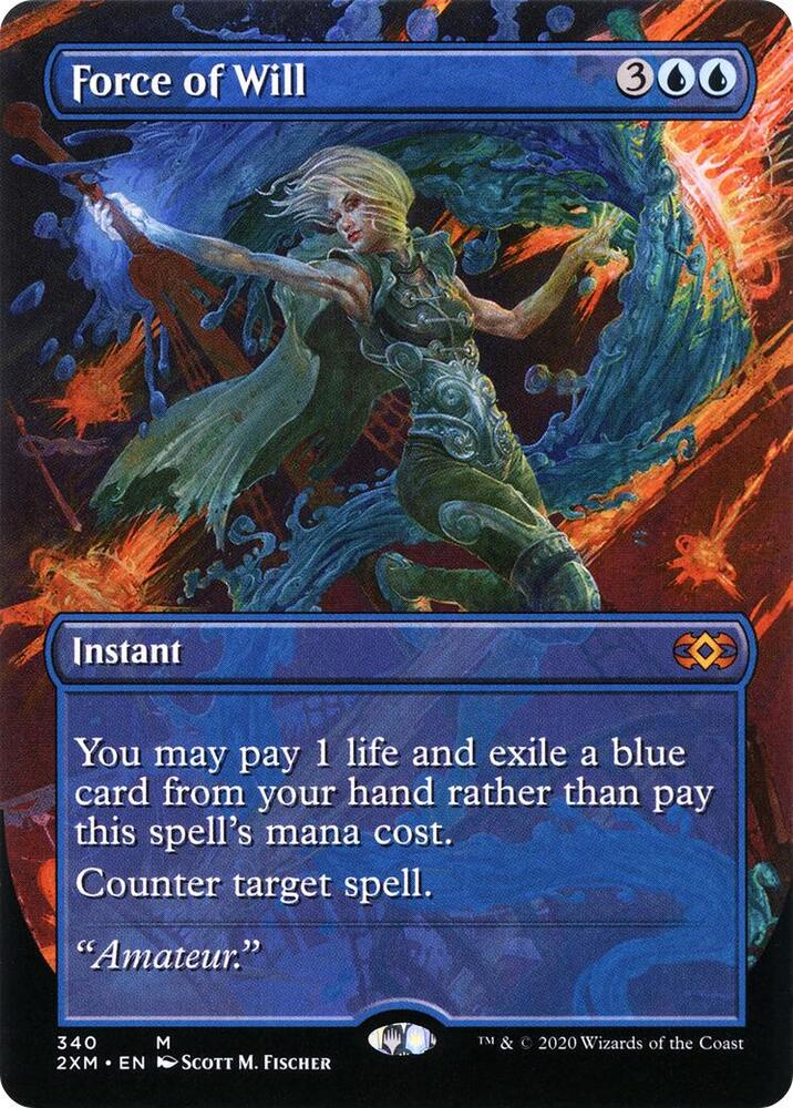 Force of Will (Borderless) 340 card from Double Masters