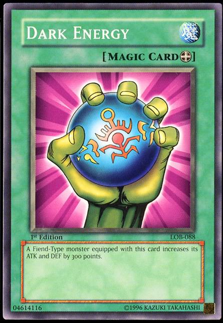 Dark Energy LOB-088 card from The Legend of Blue Eyes White Dragon