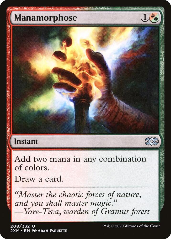 Manamorphose 208 card from Double Masters
